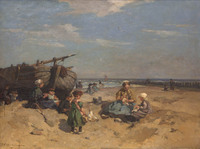 KS 166
<br/>
Het Scheveningse strand
<br/>
<em>Akkeringa, Johannes Evert Hendrik (1861 - 1942)</em>